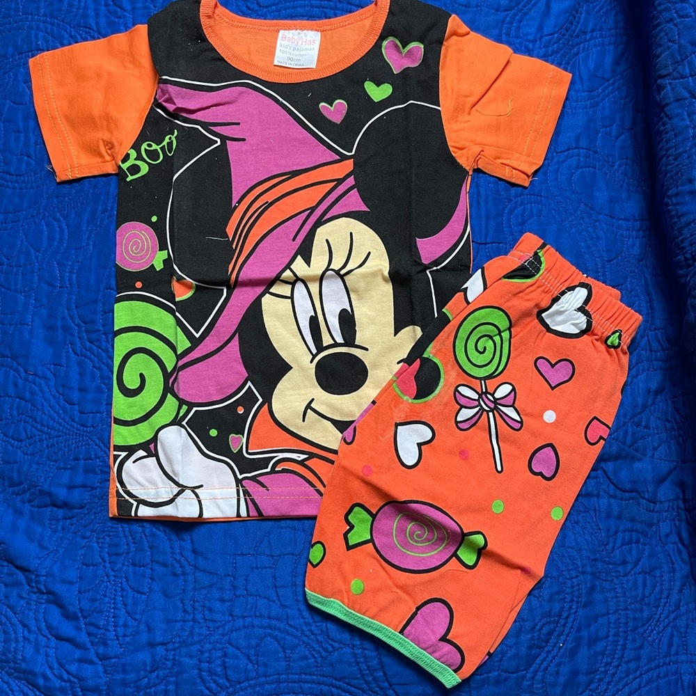 Minnie Mouse Halloween Pajama Set